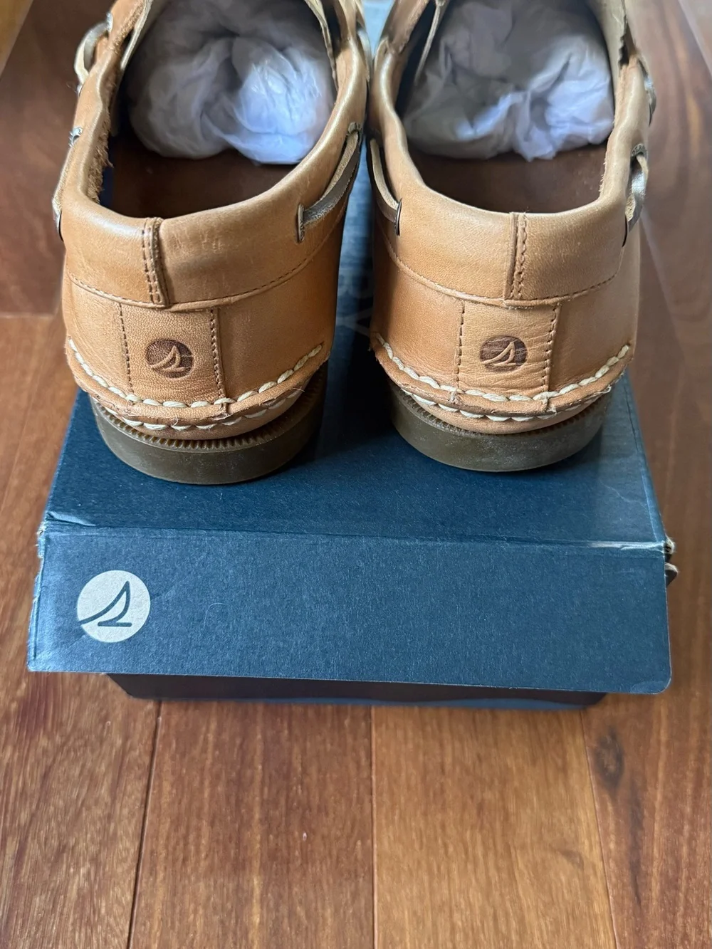 Sperry Tan Leather Classic Boat Shoes